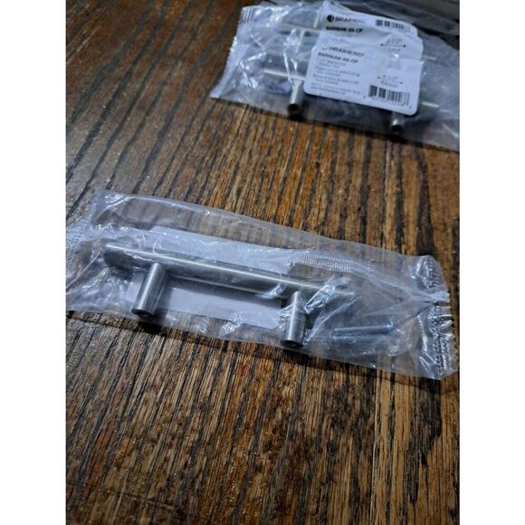 New 5 Brainerd BAR064W-SS-CP 2.5" Steel Bar Cabinet Draw Pull Handles Stainless - Picture 5 of 5